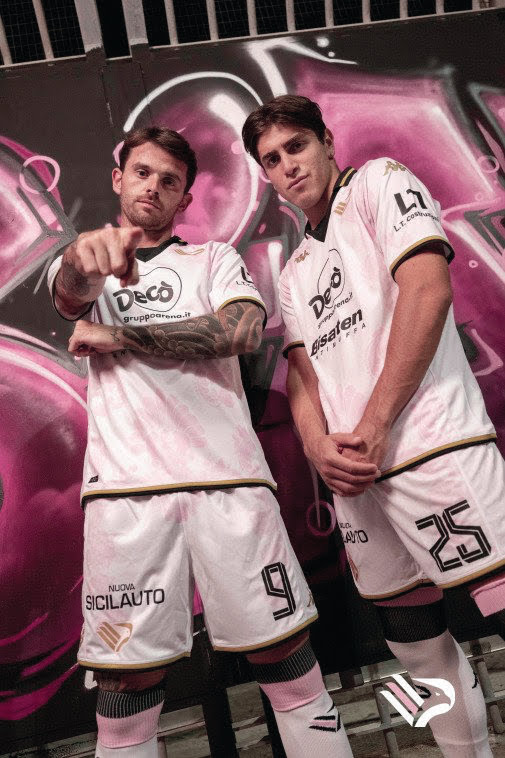 Kappa 2022/23 Palermo FC Soccer HomE Replica Jersey Men's Sz X