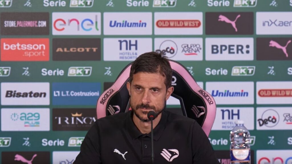 Dionisi before Palermo Salernitana 8th Serie B